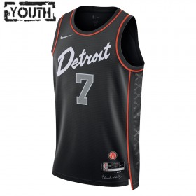 Camiseta Niños NBA Detroit Pistons Killian Hayes 2023-24 Nike City Edition Negro Swingman